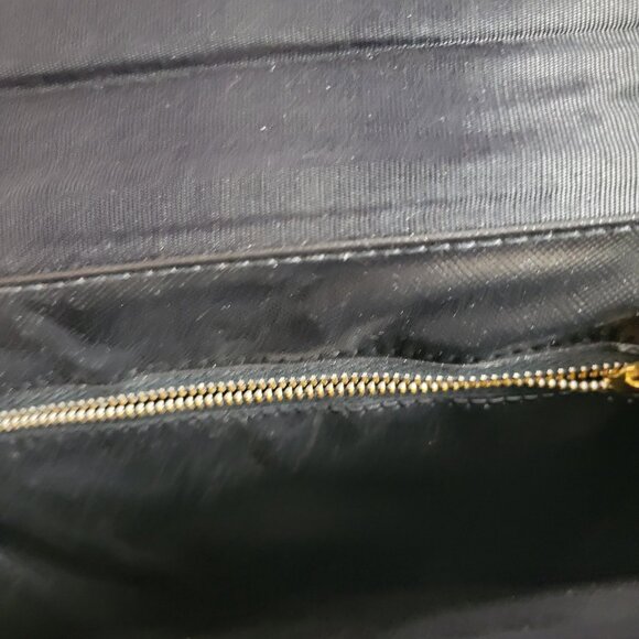 Vtg Faux Suede Crossbody shoulder bag detachable handle alligator print purse - Picture 5 of 9